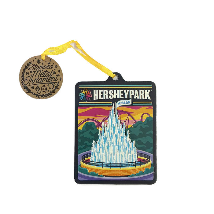 Hersheypark KISSES Fountain Ornament