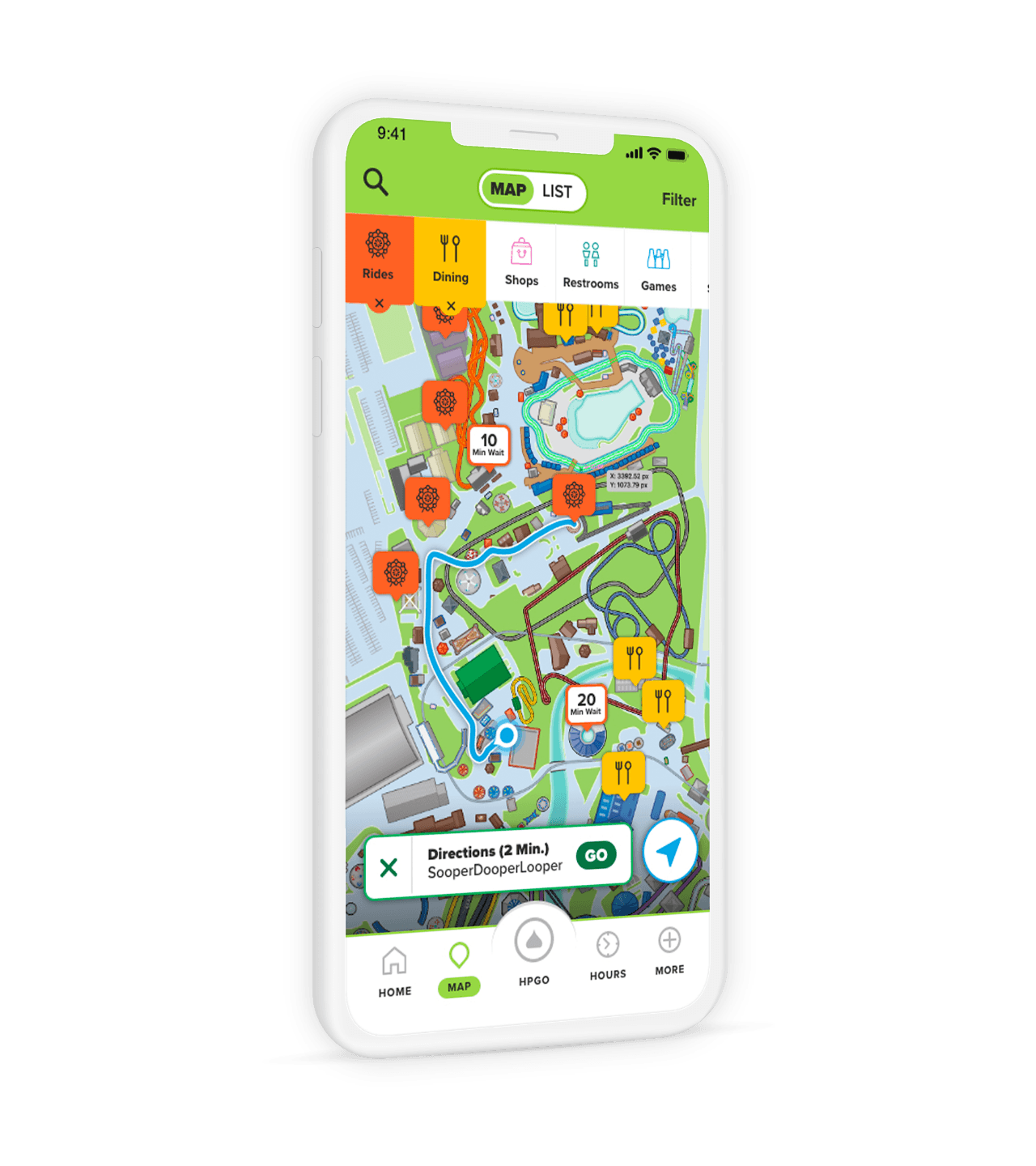 hersheypark app map
