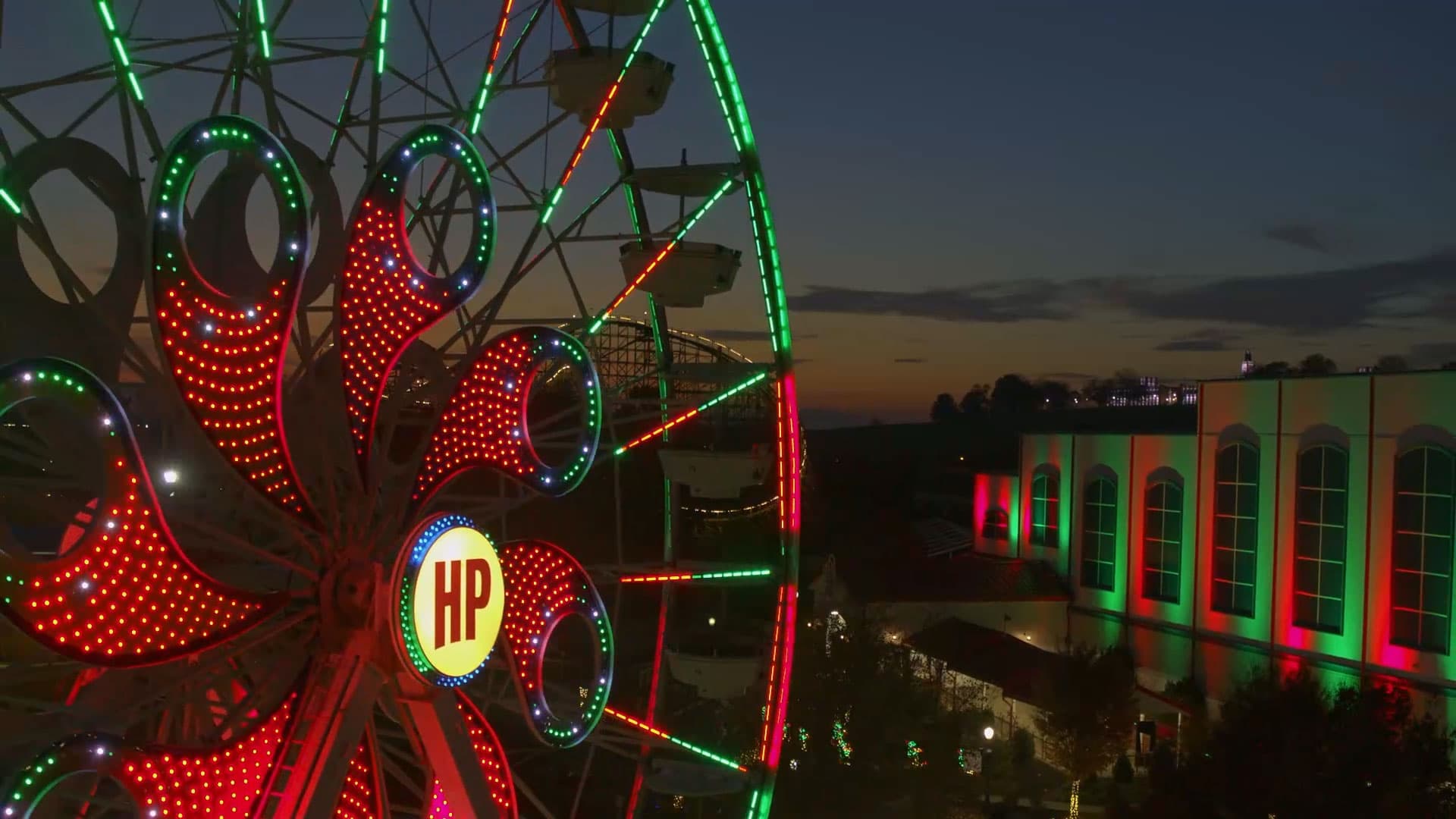 hersheypark christmas candylane ferris wheel