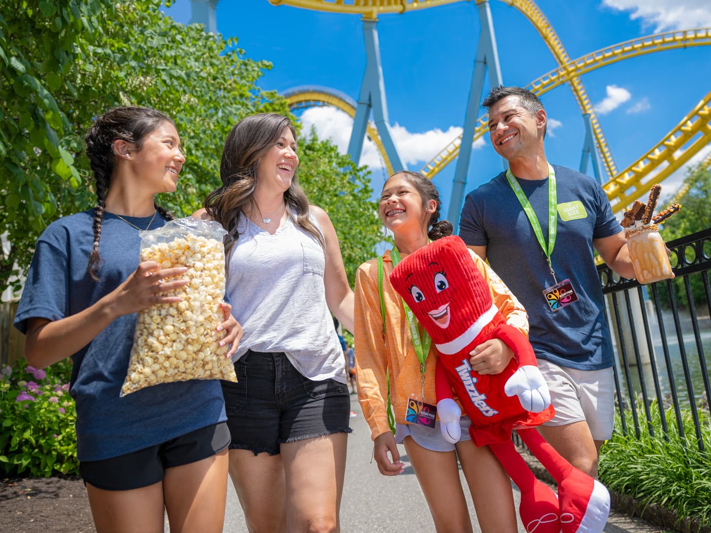 24.HP.Season Pass.Skyrush Path.Family Walking.Coaster Train